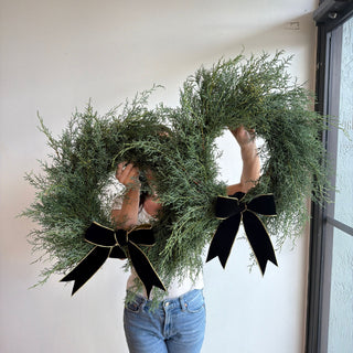 Fresh Evergreen Holiday Wreath - houseoflilac