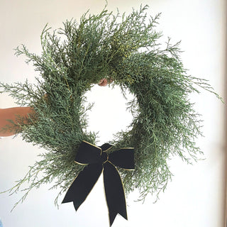Fresh Evergreen Holiday Wreath - houseoflilac