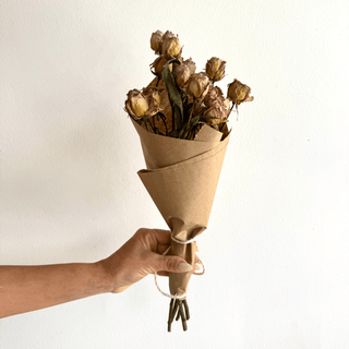 spray rose dried flower bunch - houseoflilac