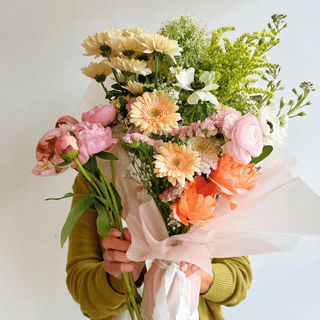 mother's day double fresh flower bouquet wrap - houseoflilac