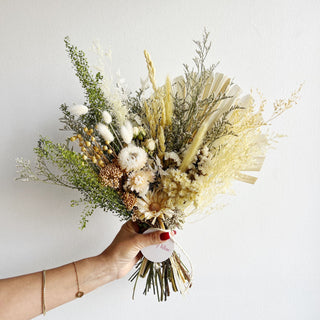 dried flower bouquet wrap