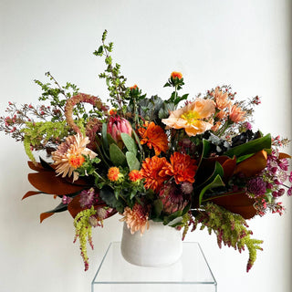 seasonal fresh flower centerpiece
