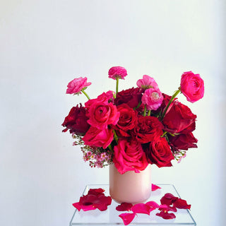valentine's day luxe seasonal fresh flower arrangement - houseoflilac