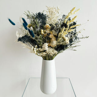 tall pyramid dried flower arrangement