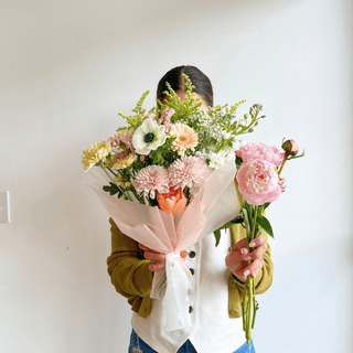 mother's day single fresh flower bouquet wrap - houseoflilac