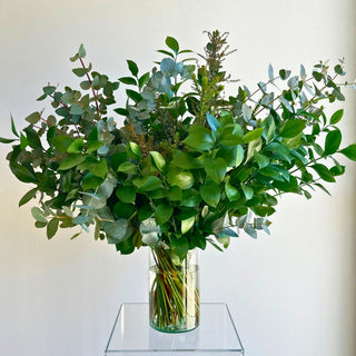 statement lush greens arrangement flower subscription