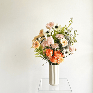 mother's day triple luxe flower bouquet in vase - houseoflilac