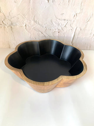 Flower Shaped Bowl in Black