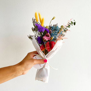 purple lavender blue dried flower mini bouquet - houseoflilac