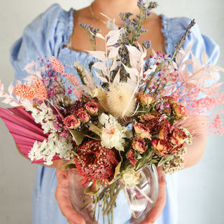 medium dried flower arrangement