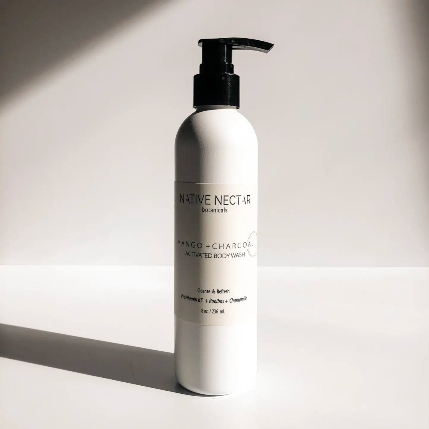 native nectar mango + charcoal botanicals body wash - houseoflilac