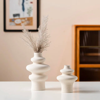 ceramic pampas curve vase - houseoflilac