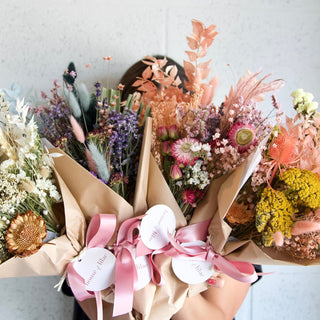 dried flower bundles & bouquet wraps