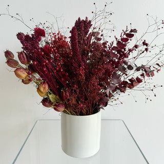holiday dried flower large accent table arrangements