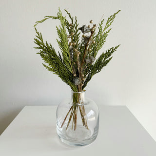 holiday dried flower small accent table arrangements
