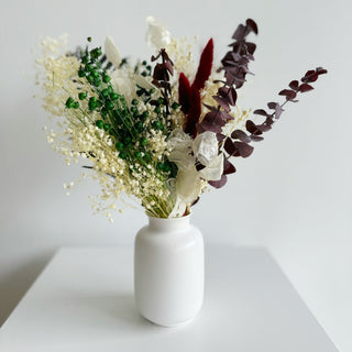 holiday dried flower small accent table arrangements