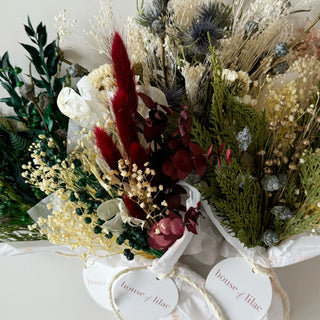 classic holiday dried flower wraps
