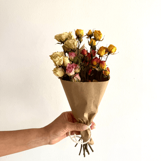 spray rose dried flower bunch - houseoflilac