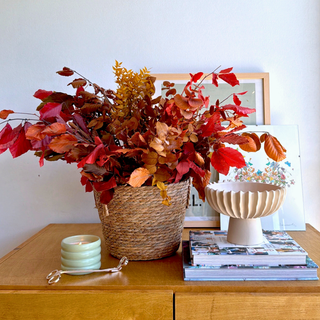 Copper Beech Dried Flower Basket