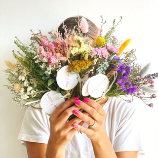 orange yellow small dried flower bundles - houseoflilac