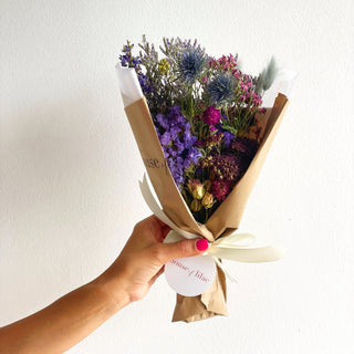 petit dried flower bouquet wrap - houseoflilac