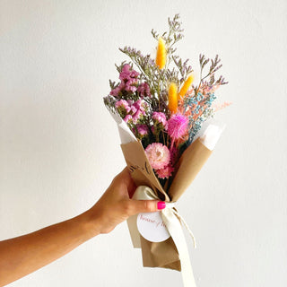 petit dried flower bouquet wrap - houseoflilac