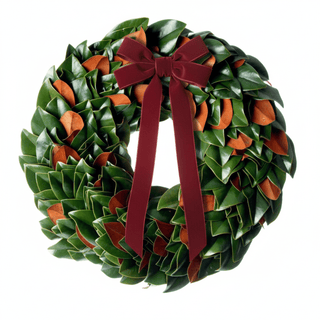 fresh magnolia wreath (preorder for week of september 22) - houseoflilac