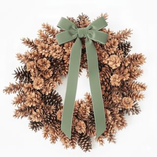 pinecone wreath (preorder for week of september 22) - houseoflilac