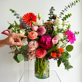 luxe seasonal fresh flower arrangement