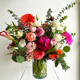 luxe seasonal fresh flower arrangement