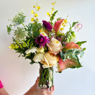 medium seasonal fresh flower arrangement