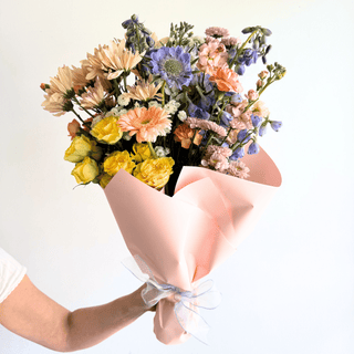 mother's day double fresh flower bouquet wrap - houseoflilac