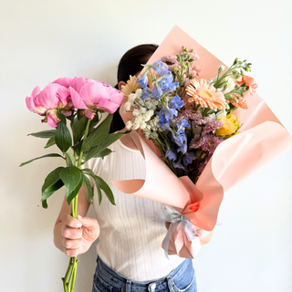mother's day single fresh flower bouquet wrap - houseoflilac