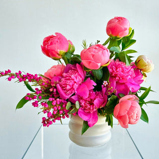 mother's day peony arrangement