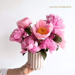 mother's day peony arrangement - houseoflilac