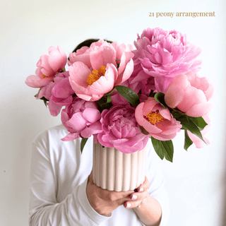 mother's day peony arrangement - houseoflilac