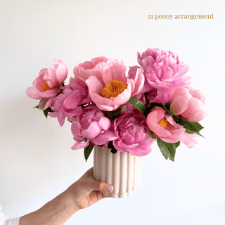 mother's day peony arrangement - houseoflilac