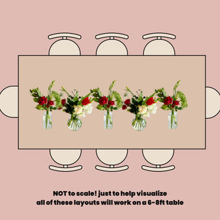 holiday rectangular table package