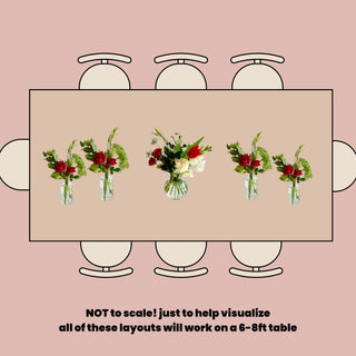 holiday rectangular table package