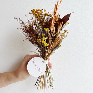 orange yellow small dried flower bundles - houseoflilac