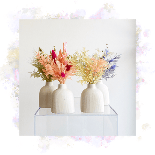 summer dried flower small accent table arrangements - houseoflilac