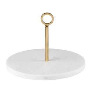 Marble Server With Brass Handle - houseoflilac