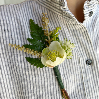 fresh flower boutonnière - houseoflilac