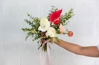 fresh flower bridesmaid bouquet