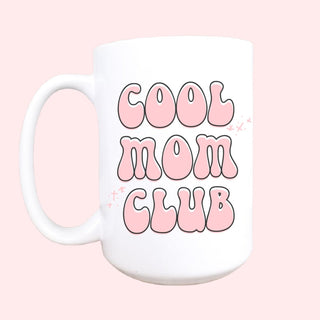 15oz Cool mom club ceramic coffee mug, Mother's day gift - houseoflilac