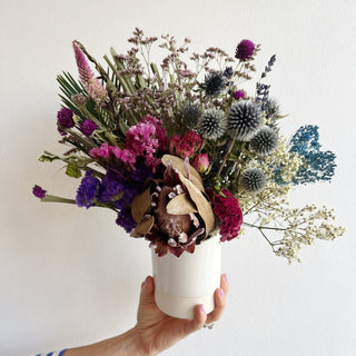 churn white vase - houseoflilac