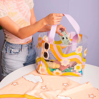 Wavy Daisy Tote - houseoflilac