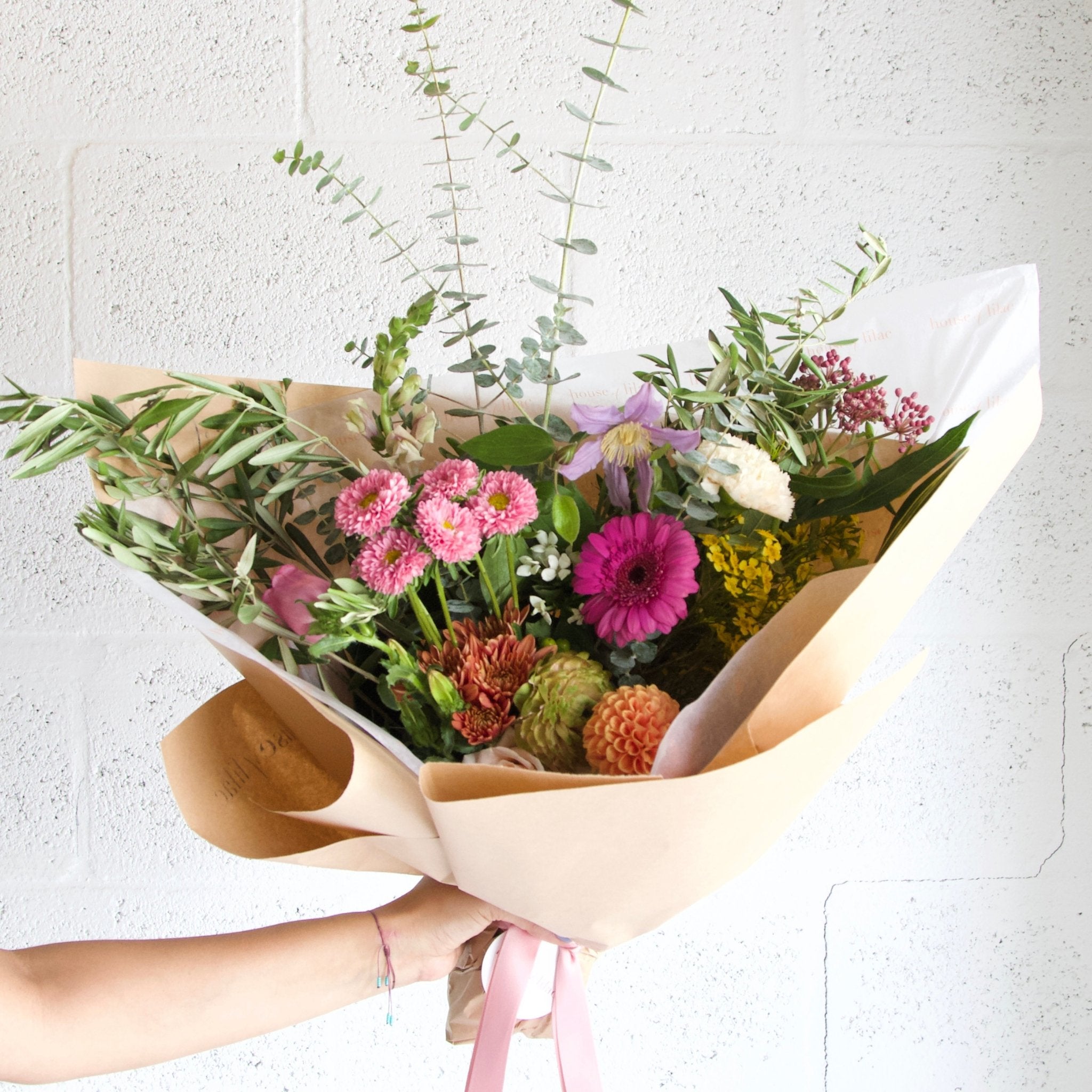 single fresh flower bouquet wrap – houseoflilac