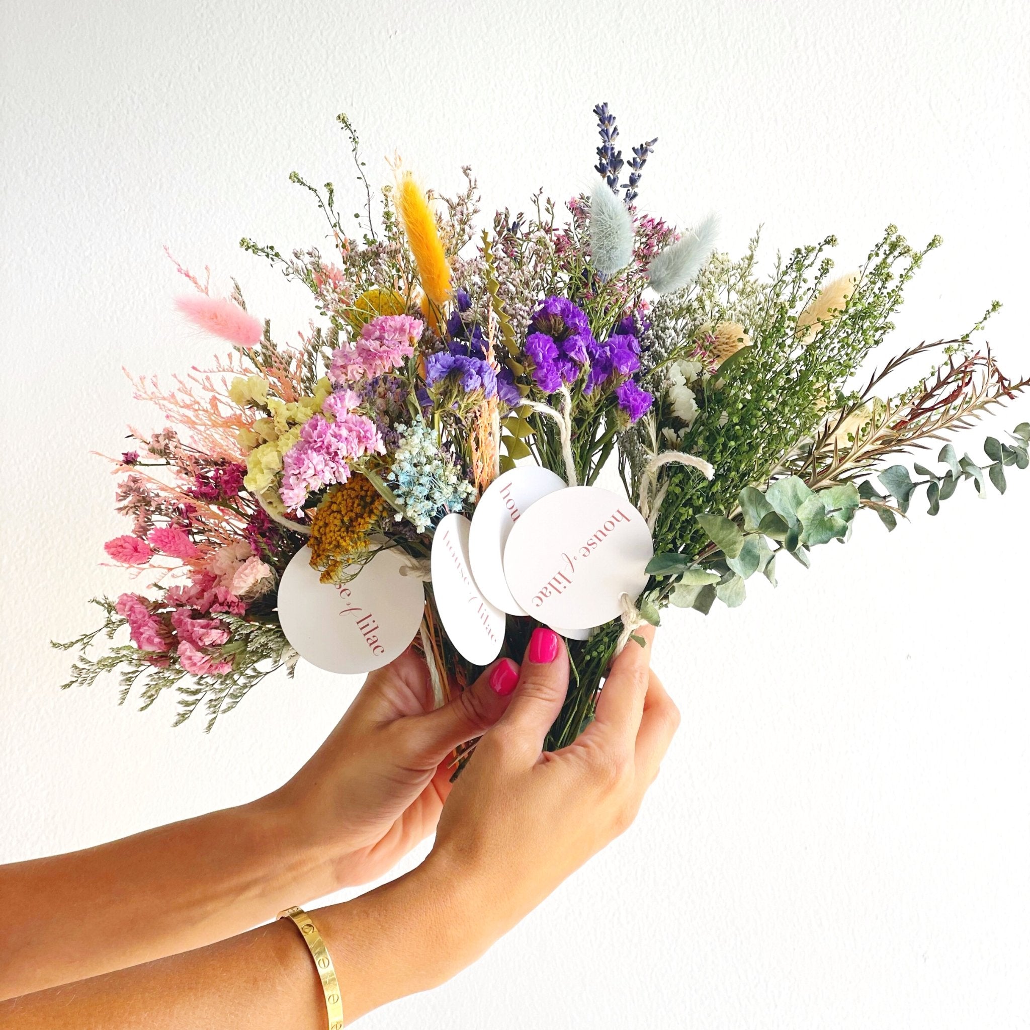 Baseca Dried Flowers - Mini Dried Flower Bouquet Wildflower Decor, Natural  Flowers Forget Me Not Myosotis Sylvatica Babysbreath, Floral Plant Flower