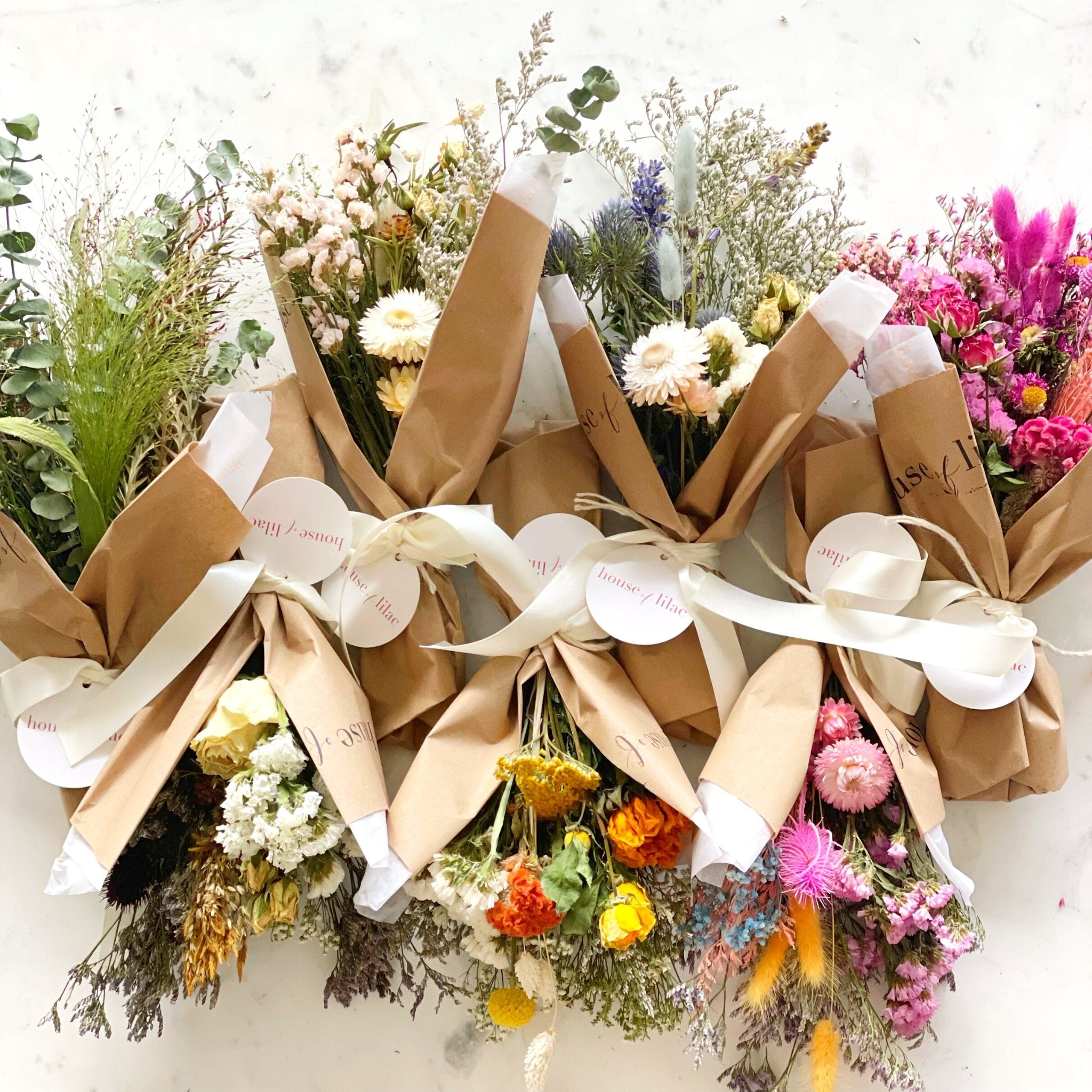 petit dried flower bouquet wrap – houseoflilac